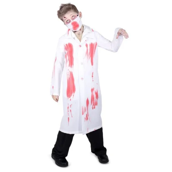 Zombie Doctor Coat and Mask Costume Set for Boys - 84504